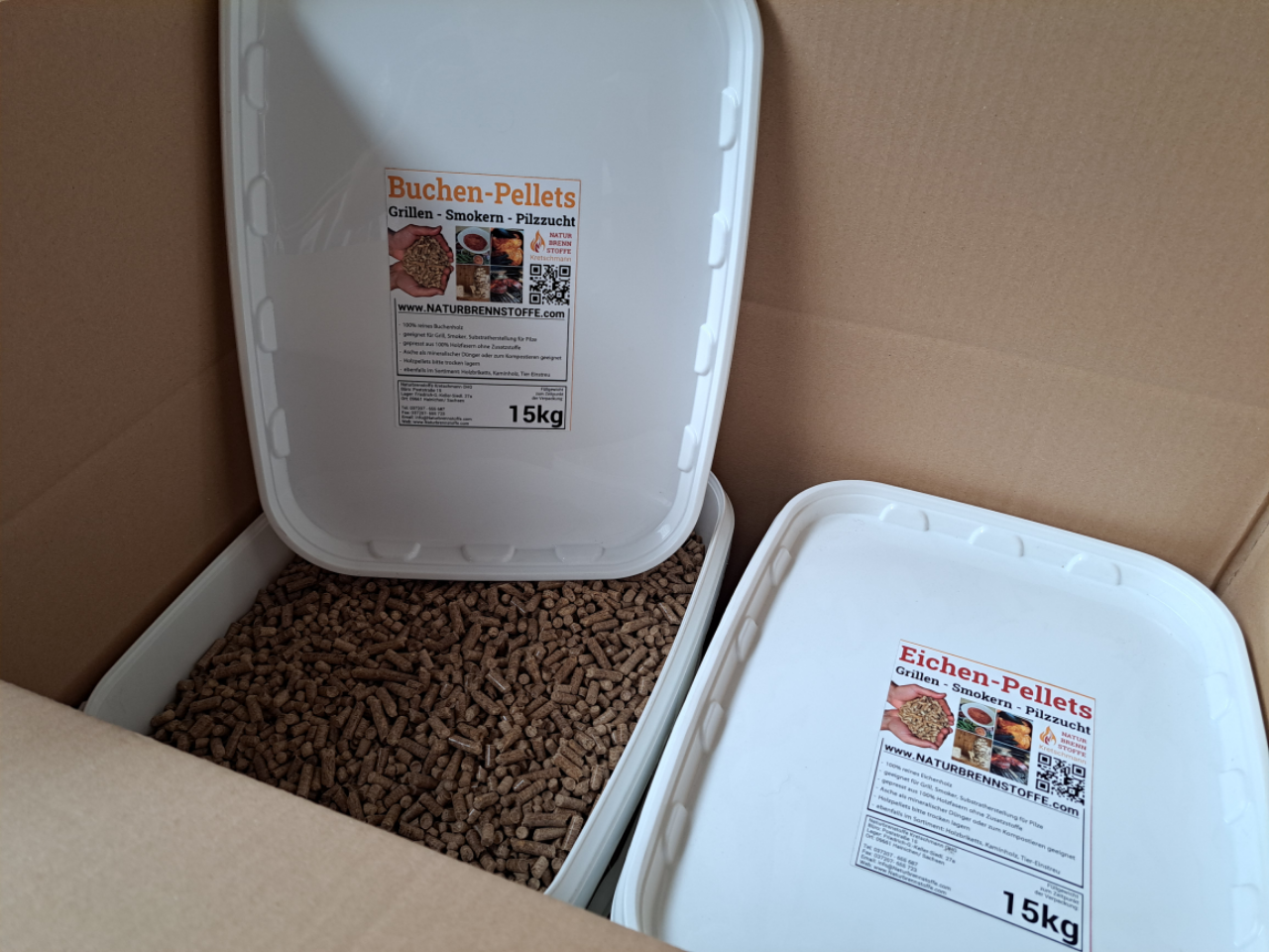 Buchen-Pellets 6 mm – 13 × 15 kg (195 kg) – für Pellet-Smoker & Fackeln – Bild 3