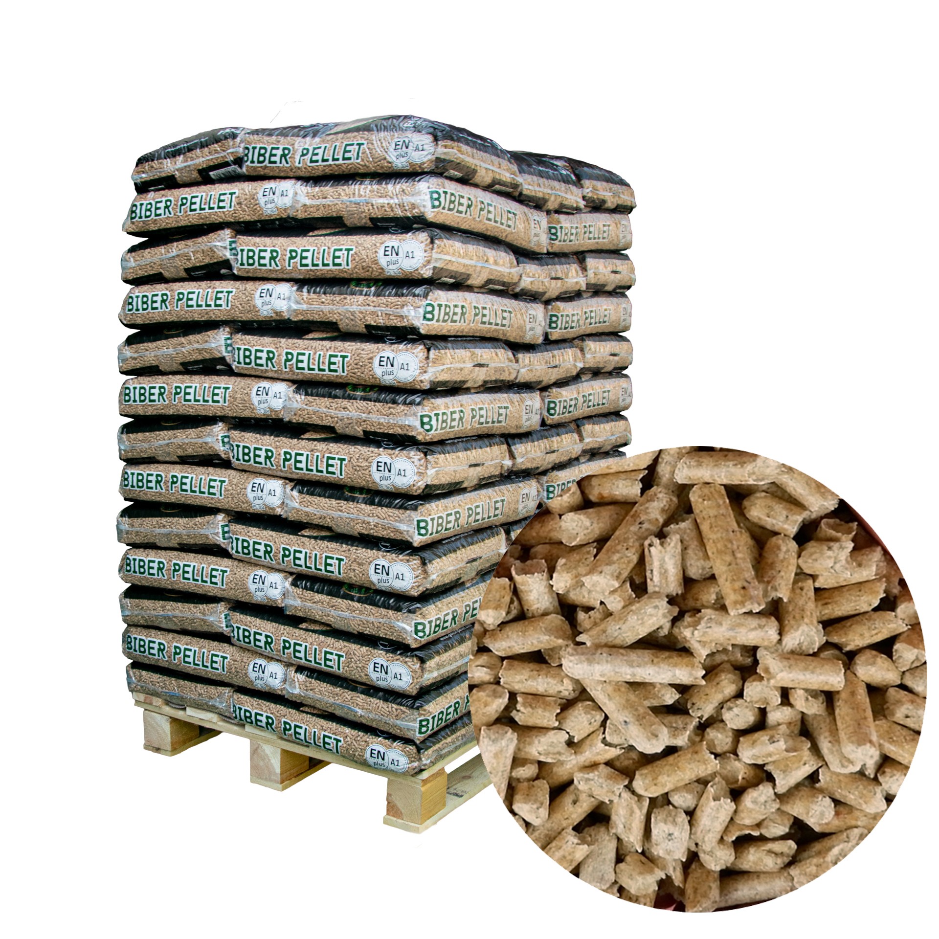 Biber Holzpellets Einstreu – 64×15 kg (960 kg) Palette – Bild 5