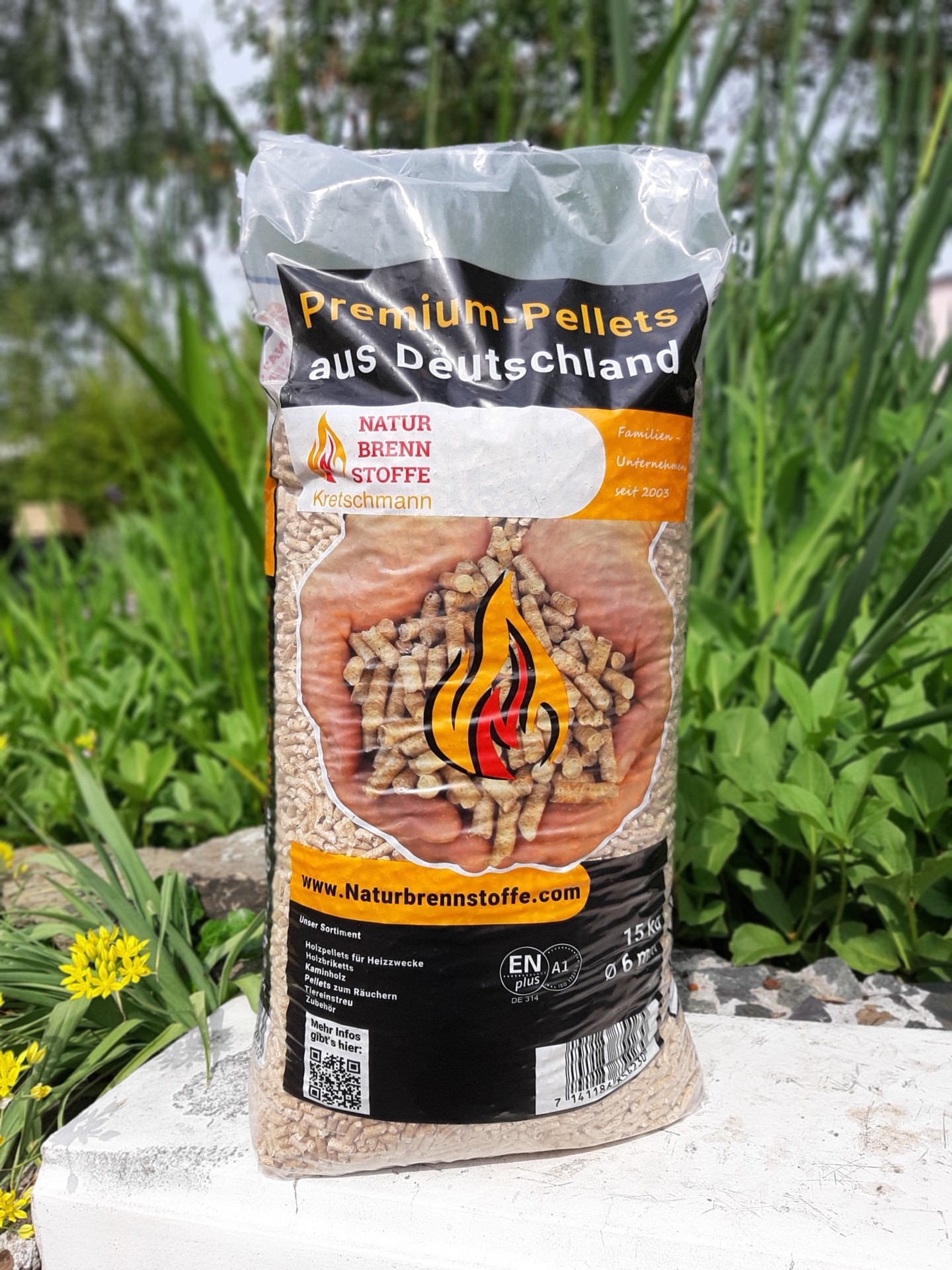 Holzpellets ENplus A1 960 kg – Naturbrennstoffe 6 mm Nadelholz (64 x 15 kg Palette) – Bild 5