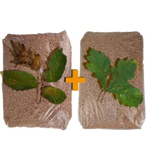 Holzpellets Mix 6 mm – Buche + Eiche – 64 × 15 kg (960 kg)