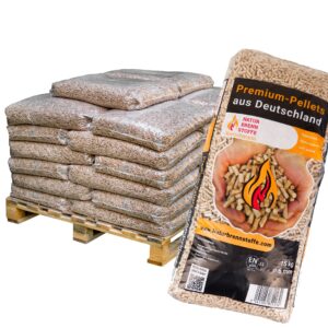 Holzpellets ENplus A1 960 kg – Naturbrennstoffe 6 mm Nadelholz (64 x 15 kg Palette)