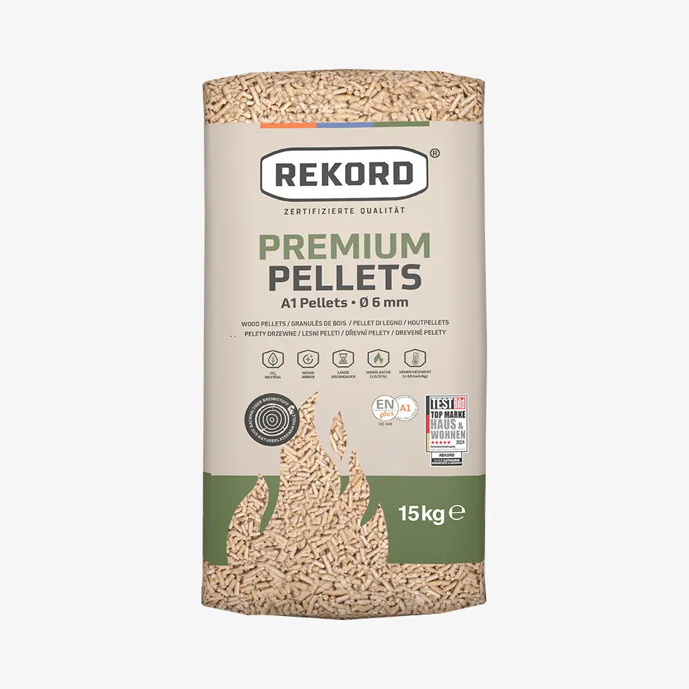 REKORD Premium Holzpellets 6mm ENplusA1, 66 x 15kg Palette – Bild 4