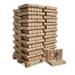 Holzbriketts Nestro XL Blue – rund ohne Loch (Palette 960 kg)