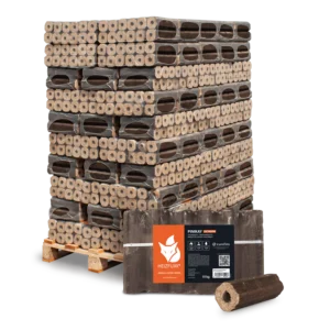 PiniKay Hartholzbriketts Oktagon – mit Zugloch (Palette 960 kg)