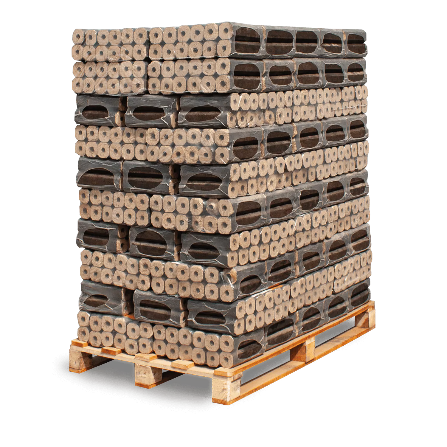 PiniKay Hartholzbriketts Oktagon – mit Zugloch (Palette 960 kg) – Bild 5