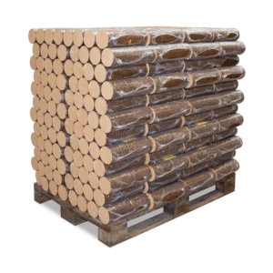 Pollmeier Buchenbriketts Nestro – rund ohne Loch (960 kg Palette)
