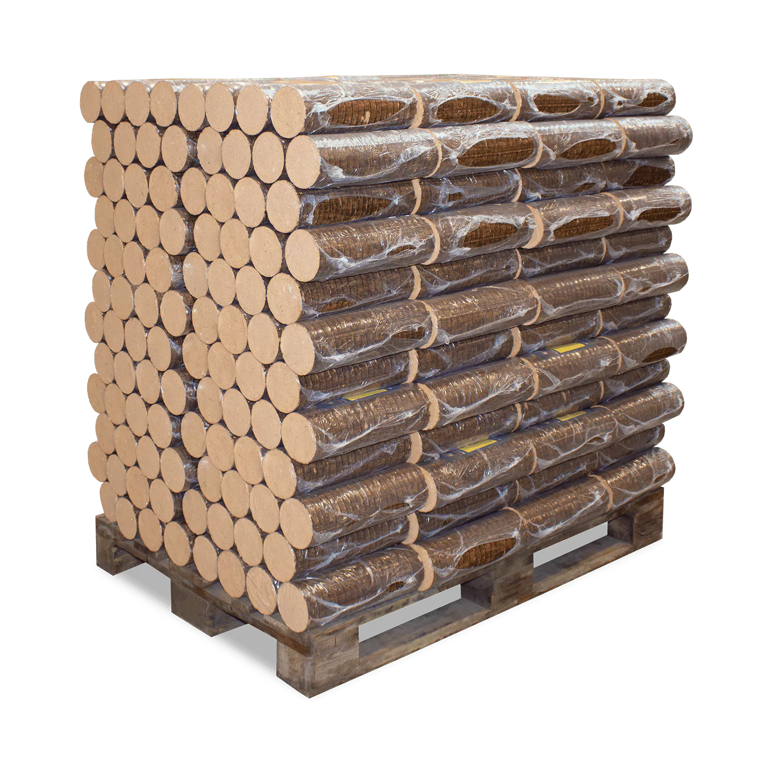 Pollmeier Buchenbriketts Nestro – rund ohne Loch (960 kg Palette) – Bild 3