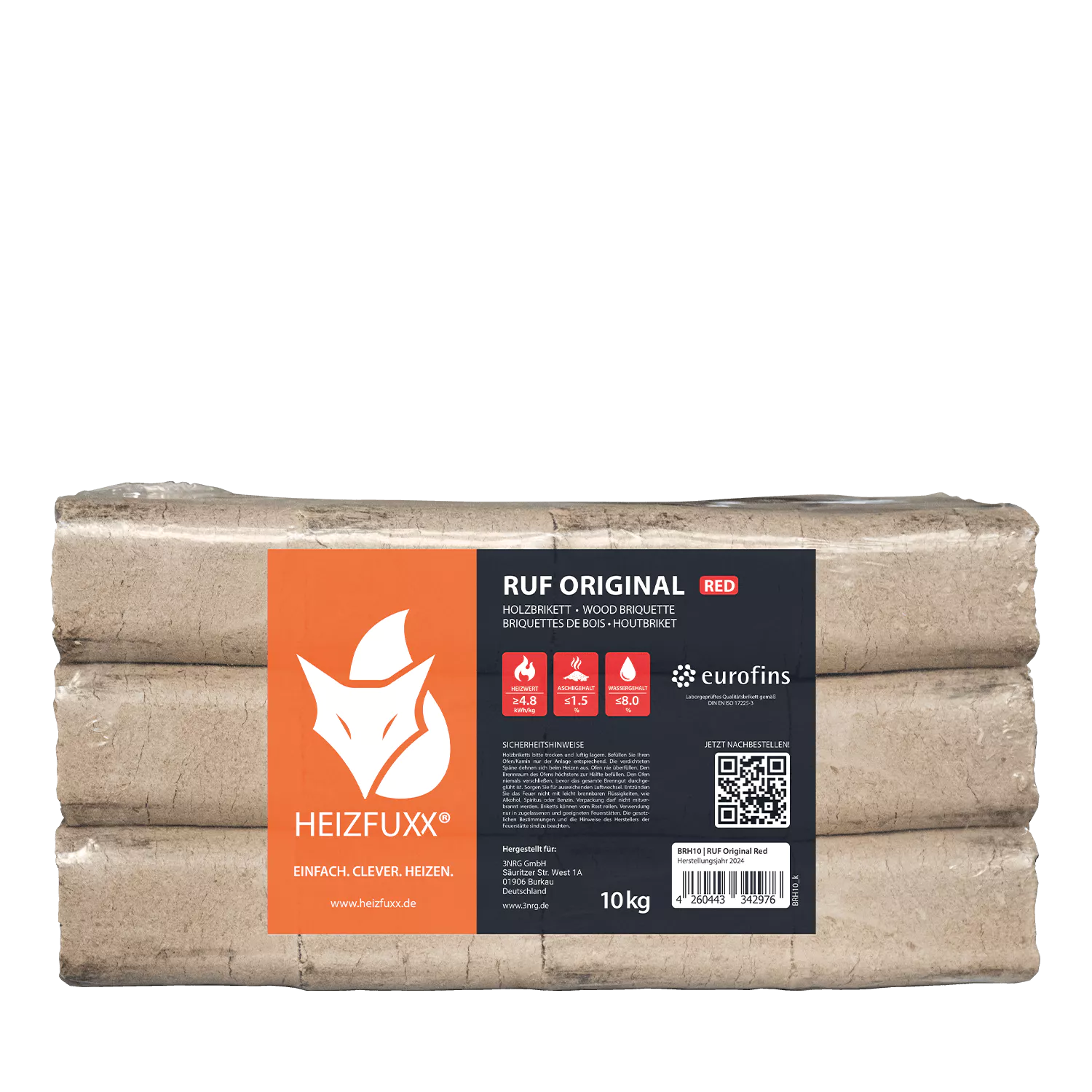 RUF Original Red Hartholzbriketts – 960 kg Palette – Bild 6