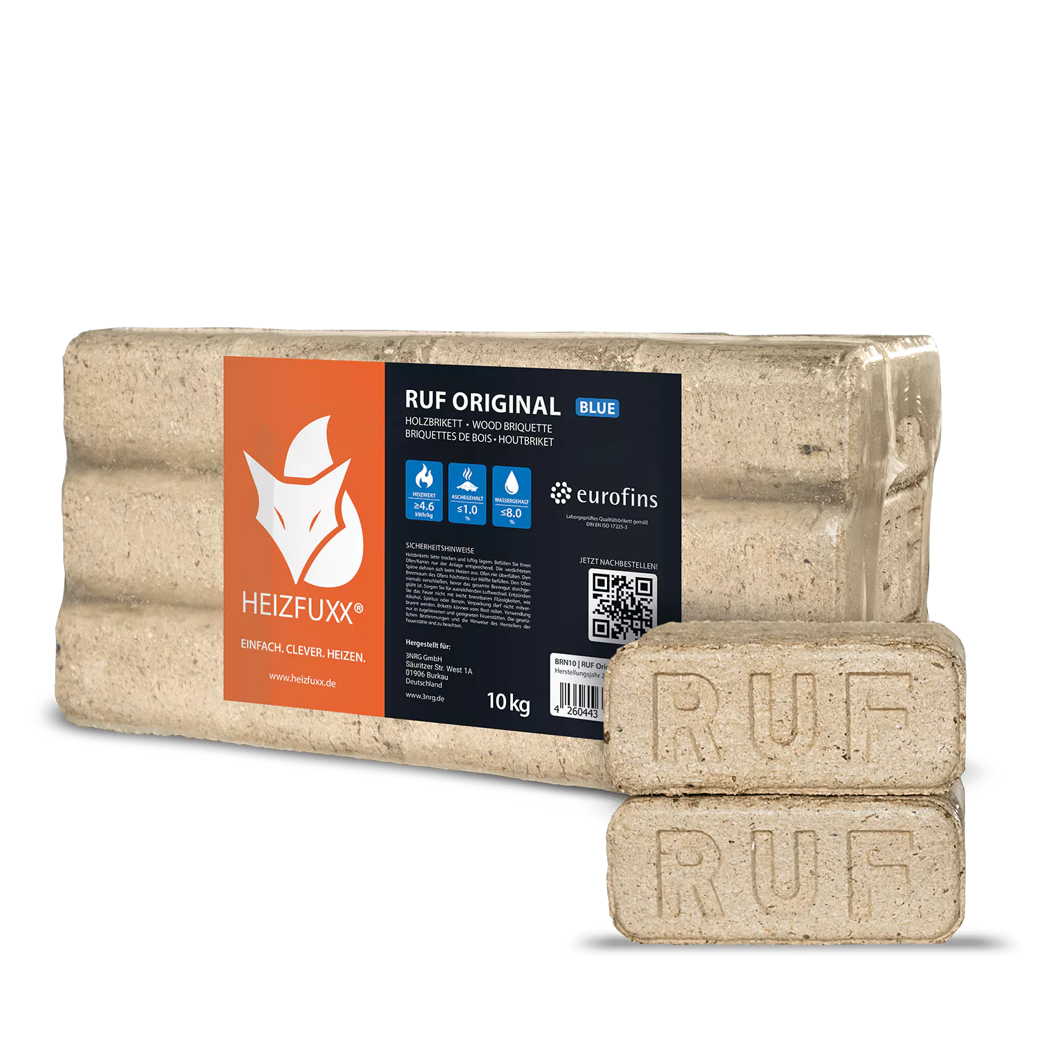 RUF Original Blue Weichholzbriketts – 960 kg Palette – Bild 6