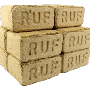 RUF Holzbriketts 960 kg Palette – 96 x 10 kg – DIN EN ISO 17225-3 – „Unser Sparfuchs“